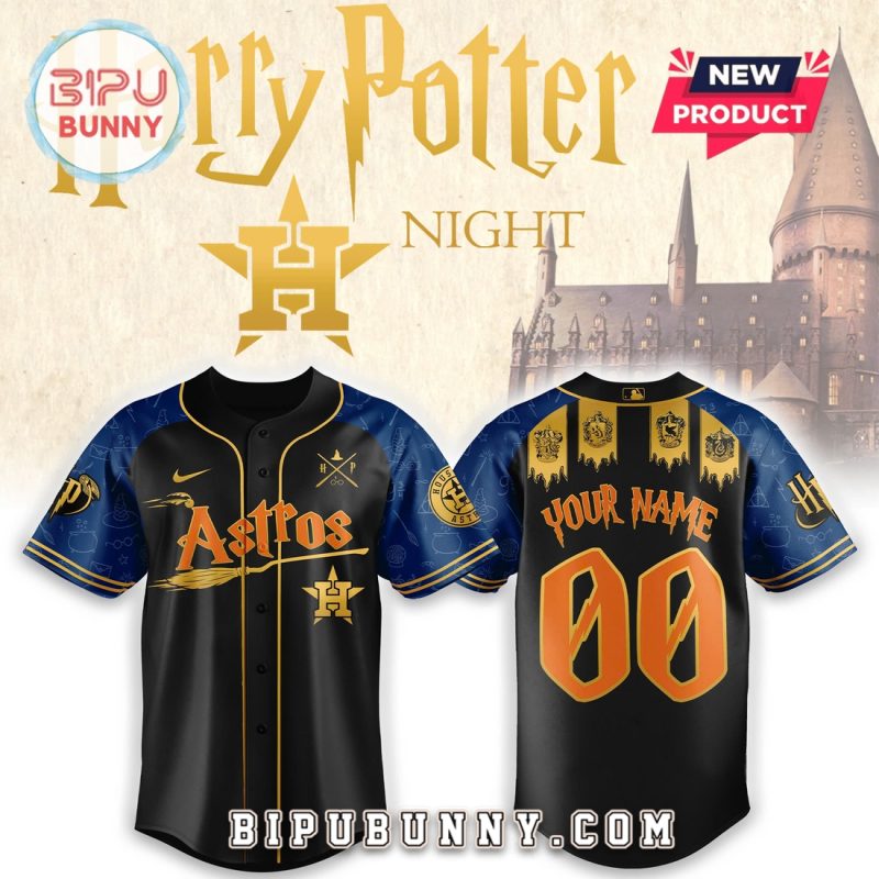 Custom Houston Astros x Harry Potter Night Heritage Baseball Jersey