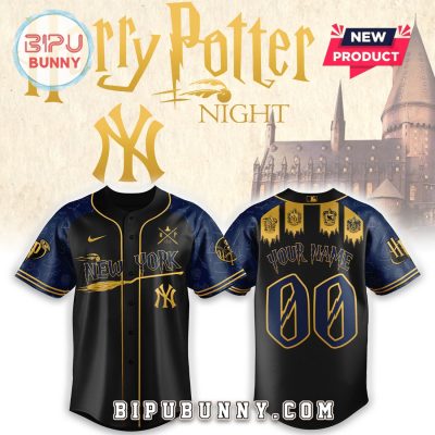 Custom New York Yankees x Harry Potter Night Heritage Baseball Jersey