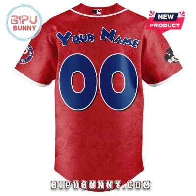 Custom Philadelphia Phillies x Mickey Night Game Baseball Jersey