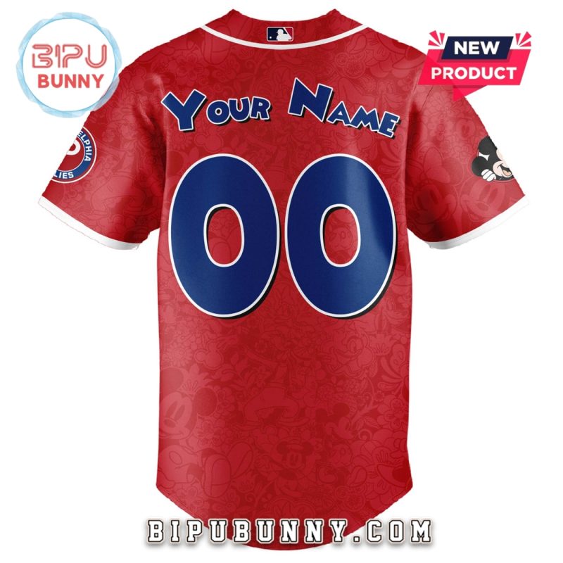 Custom Philadelphia Phillies x Mickey Night Game Baseball Jersey