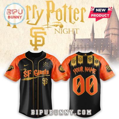 Custom San Francisco Giants x Harry Potter Night Heritage Baseball Jersey