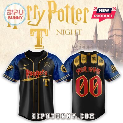 Custom Texas Rangers x Harry Potter Night Heritage Baseball Jersey