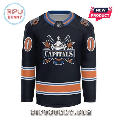 Custom Washington Capitals 50th Anniversary Hockey Jersey