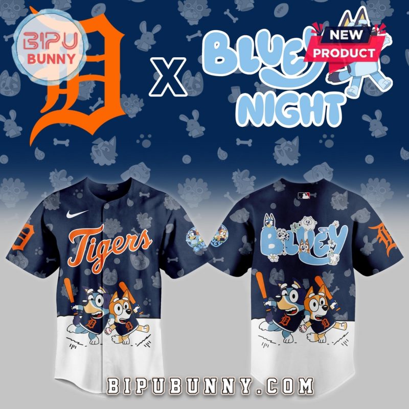 Detroit Tigers 2025 Bluey Night Baseball Jersey