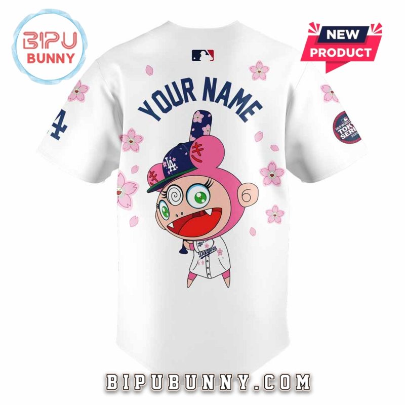 Dodgers Takashi Murakami MLB Tokyo Series White Baseball Jersey