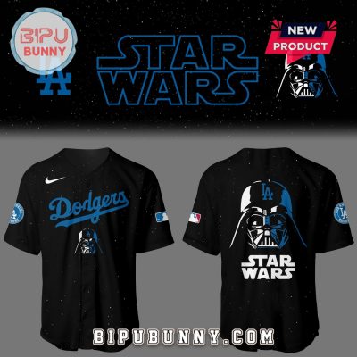 Dodgers x Stars Wars Black Baseball Jersey