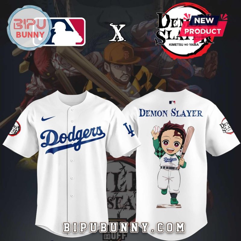 Doggers x Demon Slayer Kamado Tanjiro White Baseball Jersey