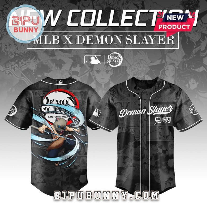 Hashibira Inosuke Demon Slayer x MLB Baseball Jersey