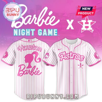 Houston Astros MLB x Barbie Night Game Baseball Jersey