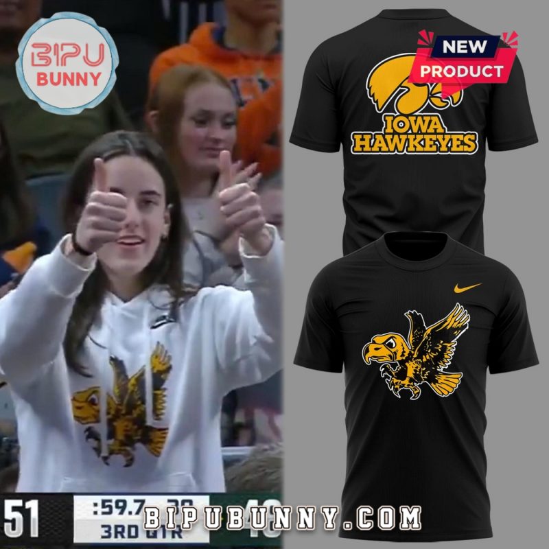 Iowa Hawkeyes 2025 Caitlin Clack Black Hoodie