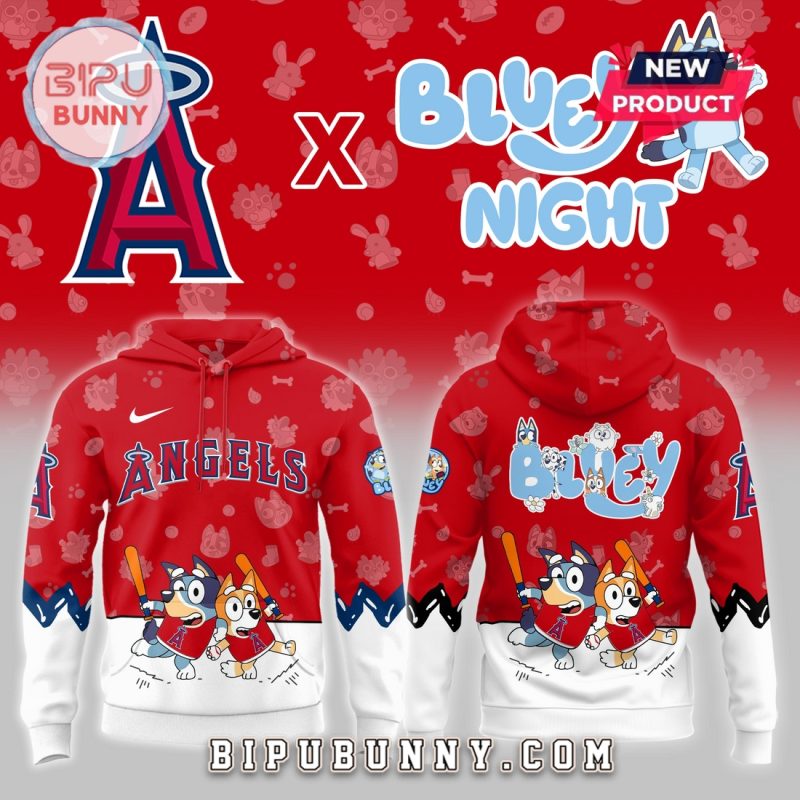 Los Angeles Angels 2025 Bluey Night Hoodie
