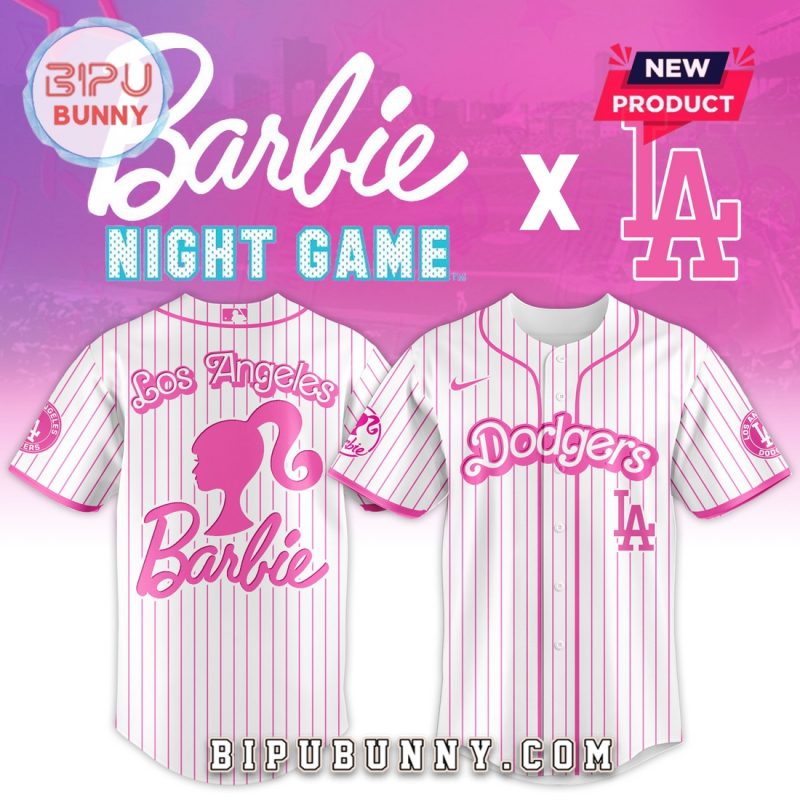 Los Angeles Dodgers MLB x Barbie Night Game Baseball Jersey