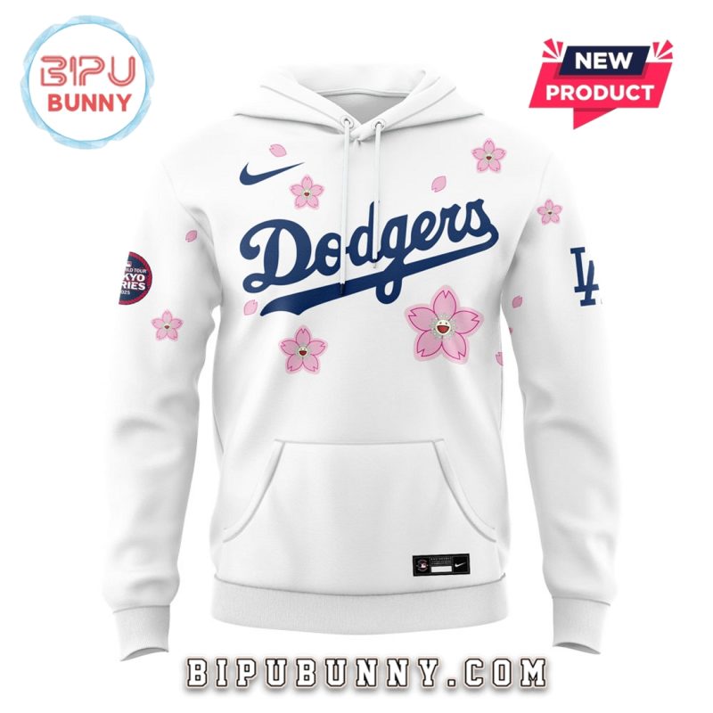 Los Angeles Dodgers Takashi Murakami Tokyo Series White Hoodie