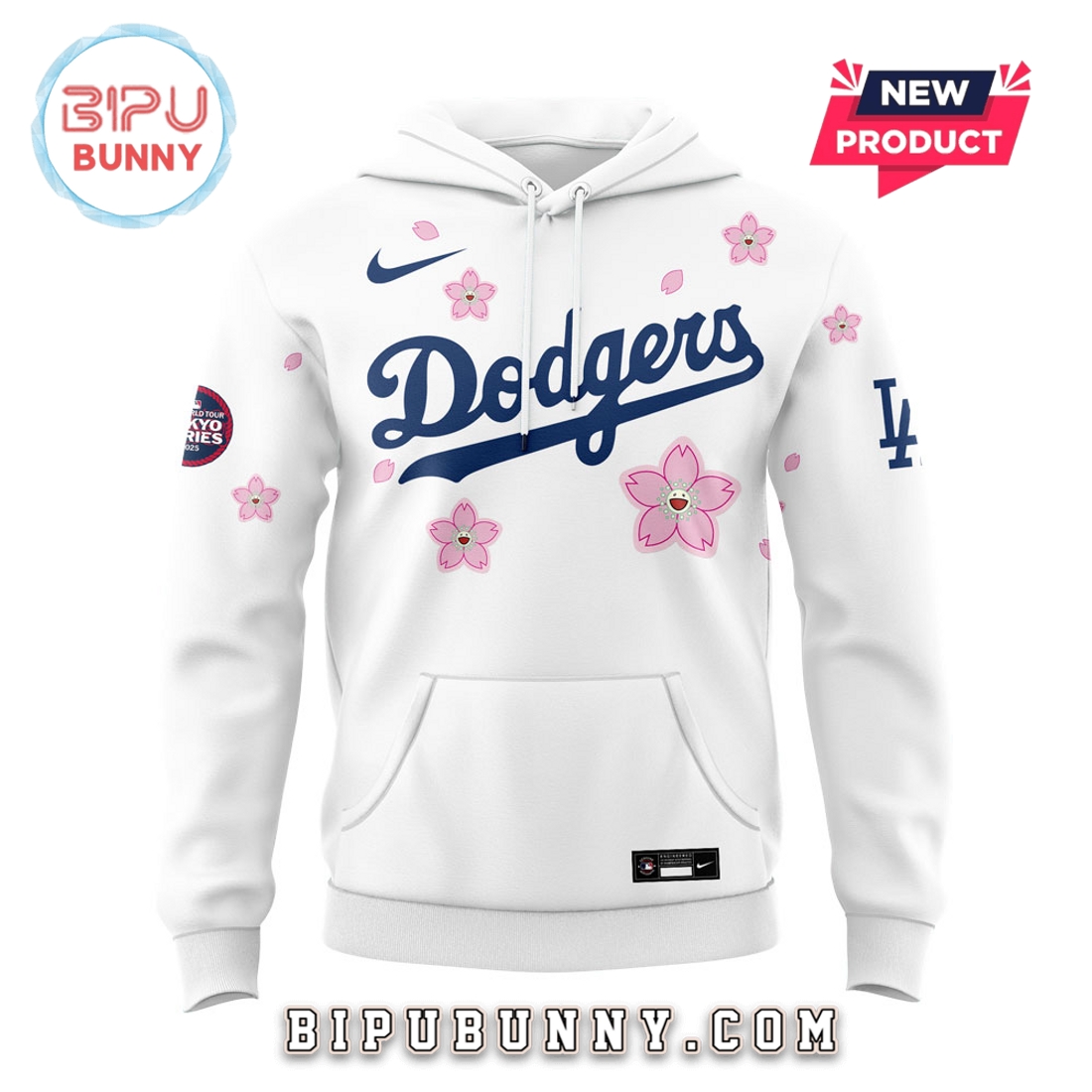 Los Angeles Dodgers フーディ Mサイズ オフホワイト - 応援グッズ