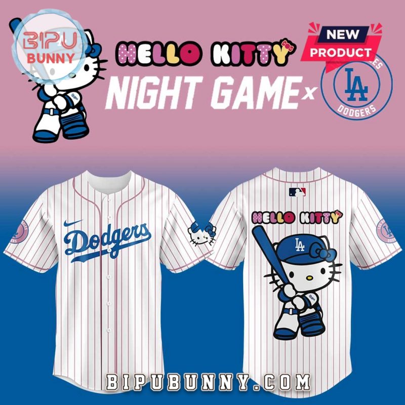 Los Angeles Dodgers x Hello Kitty Night Game Baseball Jersey