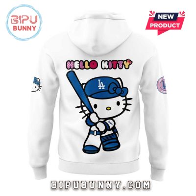 Los Angeles Dodgers x Hello Kitty Night Game White Hoodie