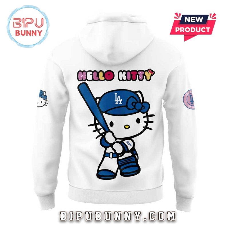 Los Angeles Dodgers x Hello Kitty Night Game White Hoodie