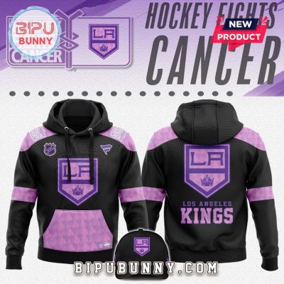 Los Angeles Kings 2025 Hockey Fights Cancer Hoodie Set