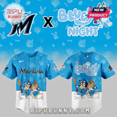 Miami Marlins 2025 Bluey Night Baseball Jersey