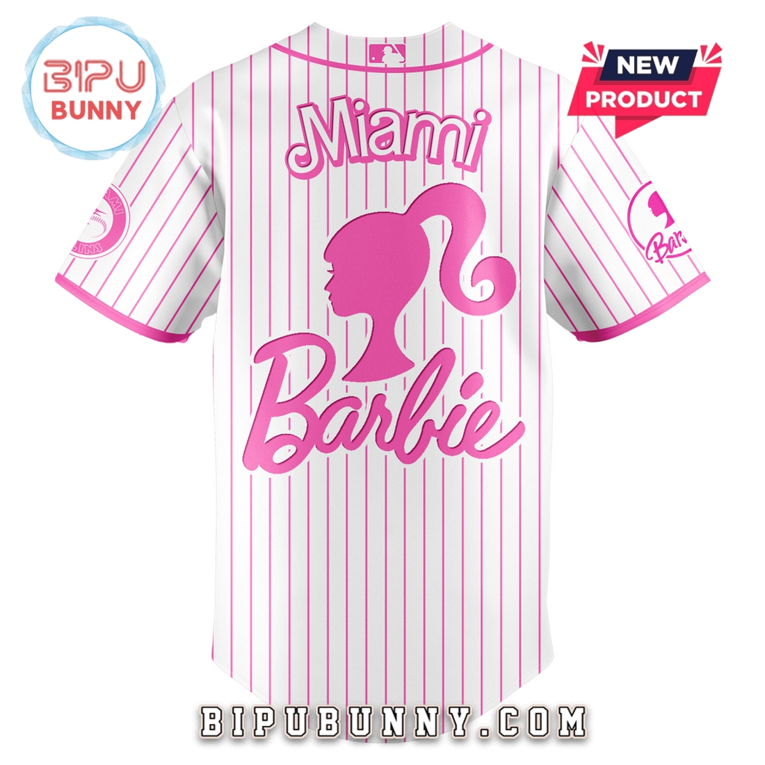 Miami Marlins MLB x Barbie Night Game Baseball Jersey Miami Marlins MLB x Barbie Night Game Baseball Jersey