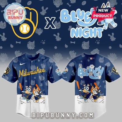 Milwaukee Brewers 2025 Bluey Night Baseball Jersey