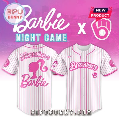 Milwaukee Brewers MLB x Barbie Night Game Baseball Jersey