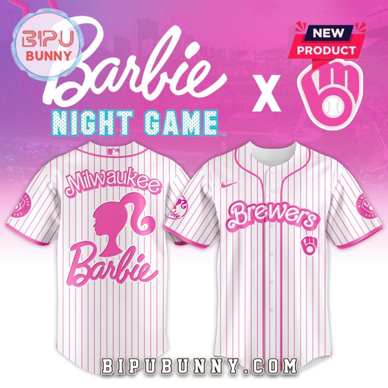Milwaukee Brewers MLB x Barbie Night Game Baseball Jersey