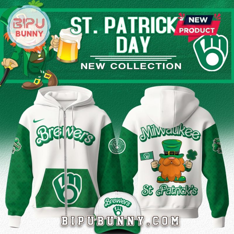 Milwaukee Brewers MLB x St. Patrick’s Day Hoodie Set