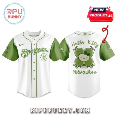Milwaukee Brewers x 32 Algae Hello Kitty Baseball Jersey