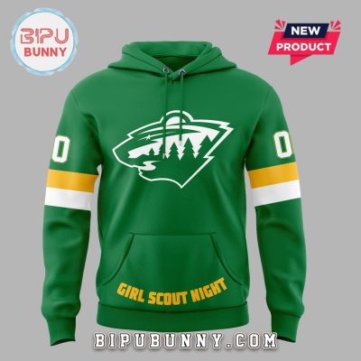 Minnesota Wild Personalized Scout Night Green Hoodie
