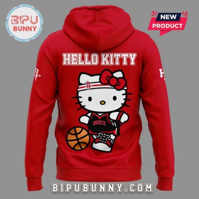 New Houston Rockets x Hello Kitty Red Hoodie