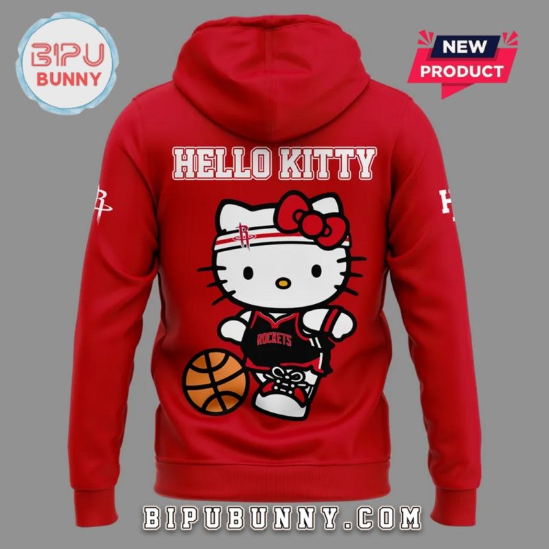 New Houston Rockets x Hello Kitty Red Hoodie