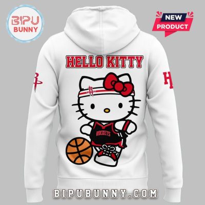 New Houston Rockets x Hello Kitty White Hoodie