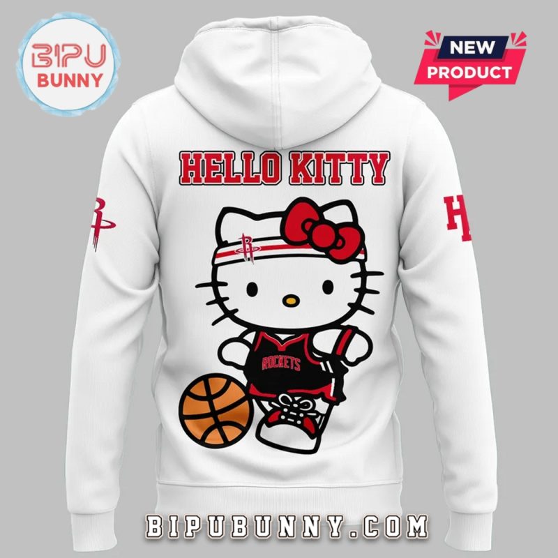 New Houston Rockets x Hello Kitty White Hoodie