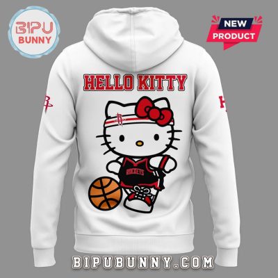 New Houston Rockets x Hello Kitty White Hoodie