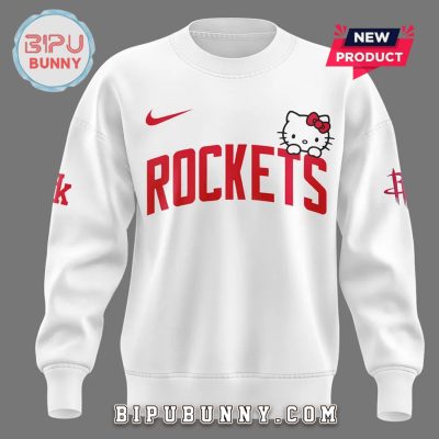 New Houston Rockets x Hello Kitty White Hoodie