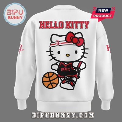 New Houston Rockets x Hello Kitty White Hoodie