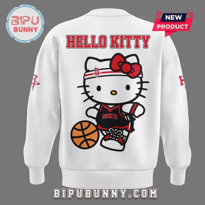 New Houston Rockets x Hello Kitty White Hoodie