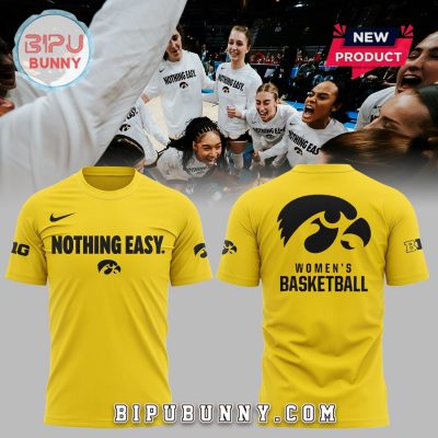 New Iowa Hawkeyes Nothing Easy Yellow Hoodie
