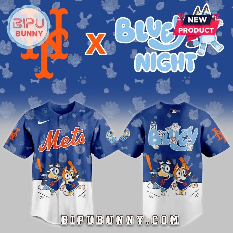 New York Mets 2025 Bluey Night Baseball Jersey