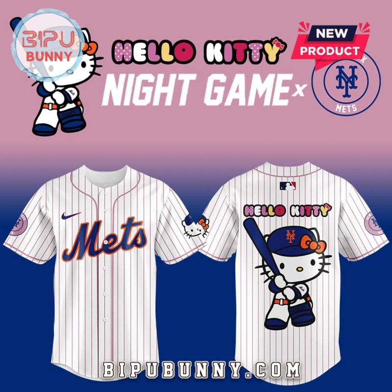 New York Mets x Hello Kitty Night Game Baseball Jersey