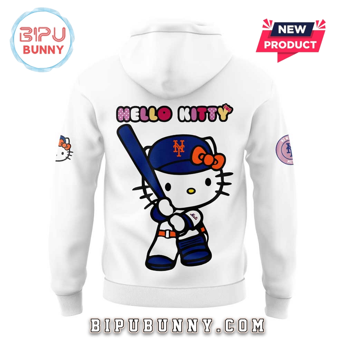 New York Mets x Hello Kitty Night Game Hoodie New York Mets x Hello Kitty Night Game Hoodie