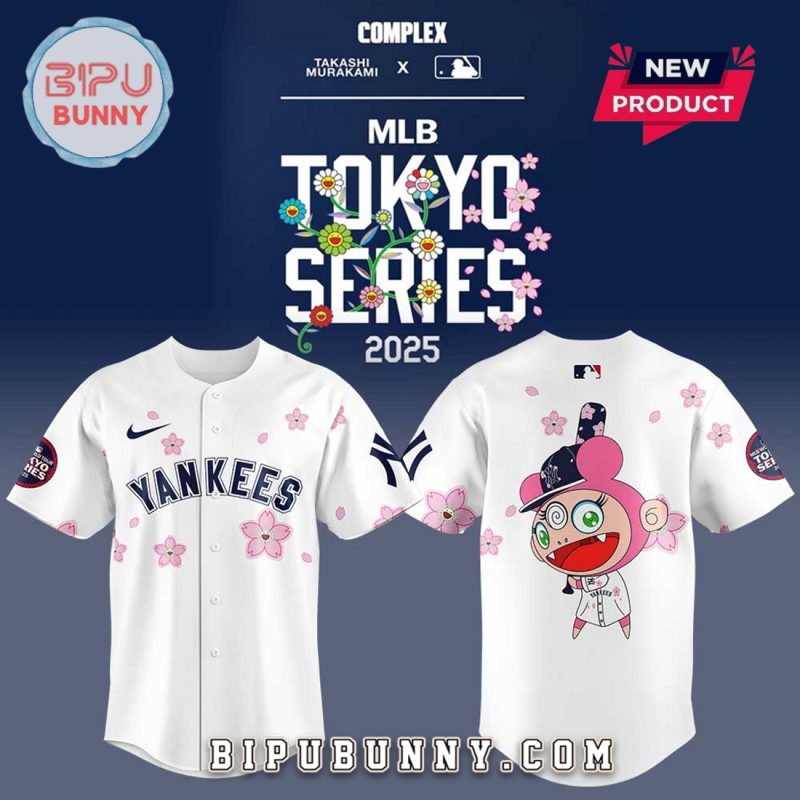 New York Yankees Takashi Murakami Tokyo Series Baseball Jersey