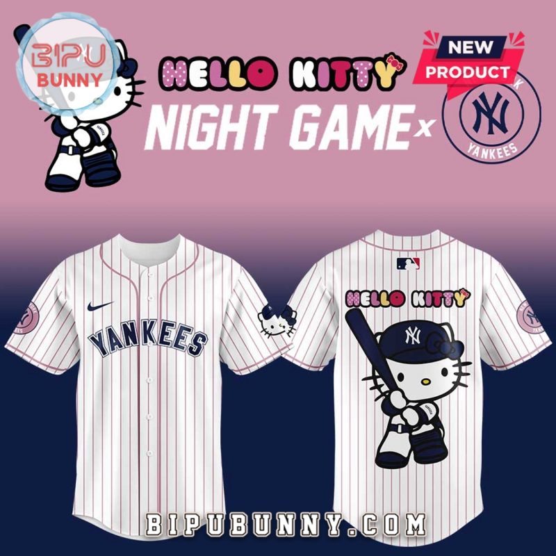 New York Yankees x Hello Kitty Night Game Baseball Jersey