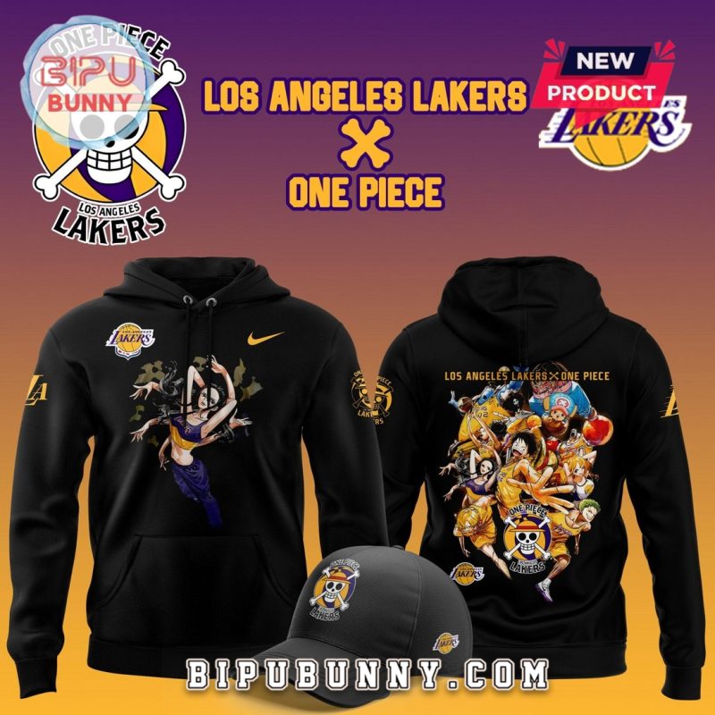 One Piece Night Amine Los Angeles Lakers Hoodie