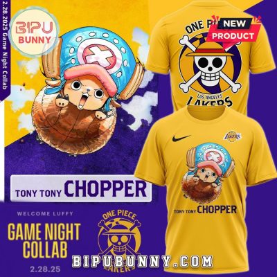 One Piece Night Chopper Amine Los Angeles Lakers Shirt