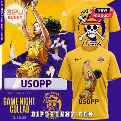 One Piece Night Usopp Amine Los Angeles Lakers Shirt