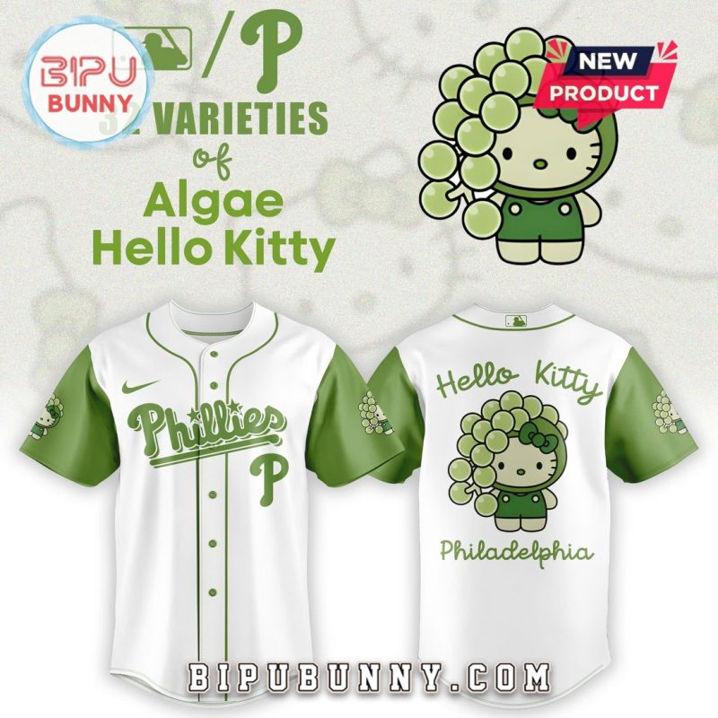 Philadelphia Phillies x 32 Algae Hello Kitty Baseball Jersey