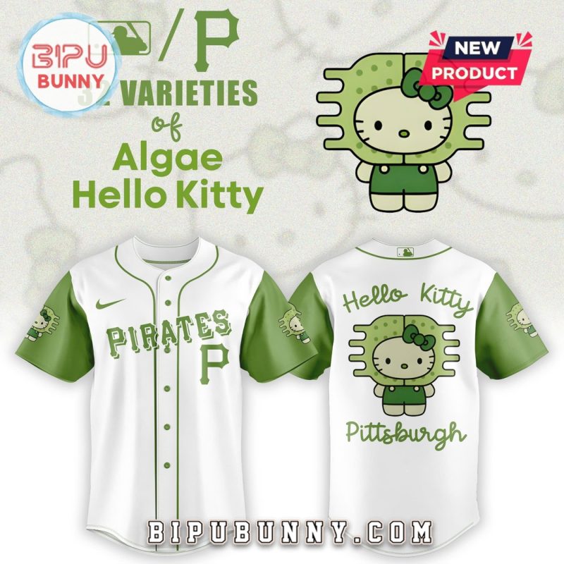 Pittsburgh Pirates x 32 Algae Hello Kitty Baseball Jersey