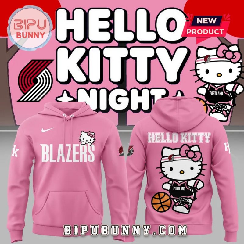Portland Trail Blazers x Hello Kitty Pink Hoodie